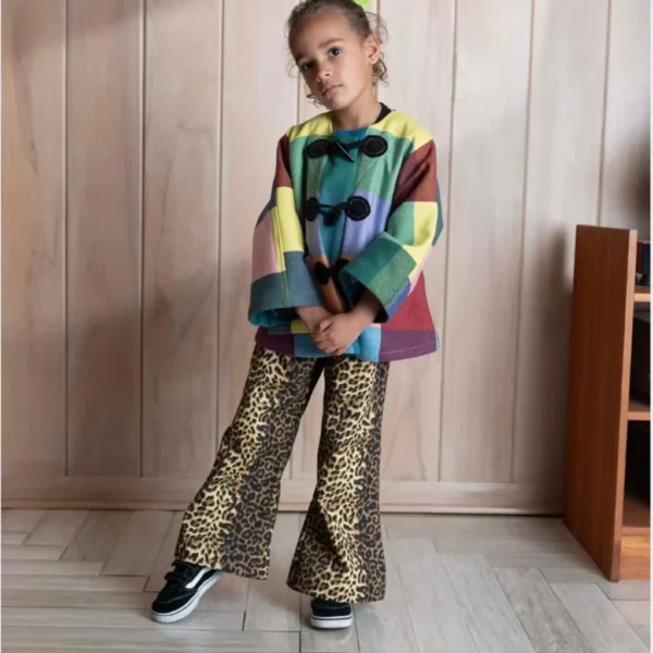 Handmade Leopard Print Bell Bottom Pants PoppetteShop 5 out of 5 stars